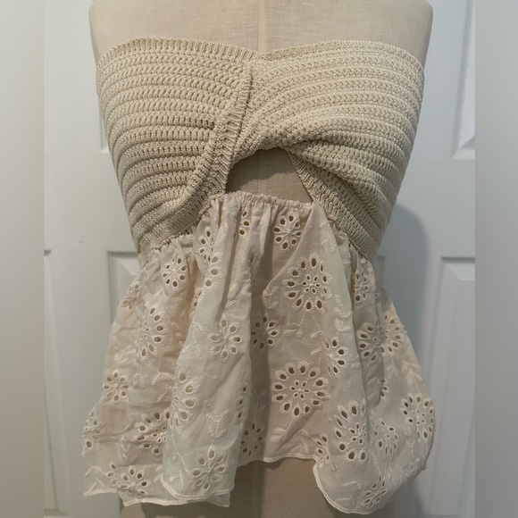 💕 ZARA WOMENS STRAPLESS TOP 💕 - Picture 1 of 3